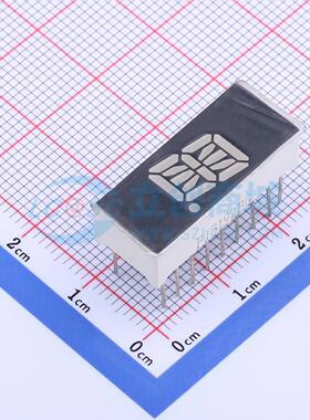 1位0.39英寸米字管共阳黄绿光LED数码管FJ3192BG可开票