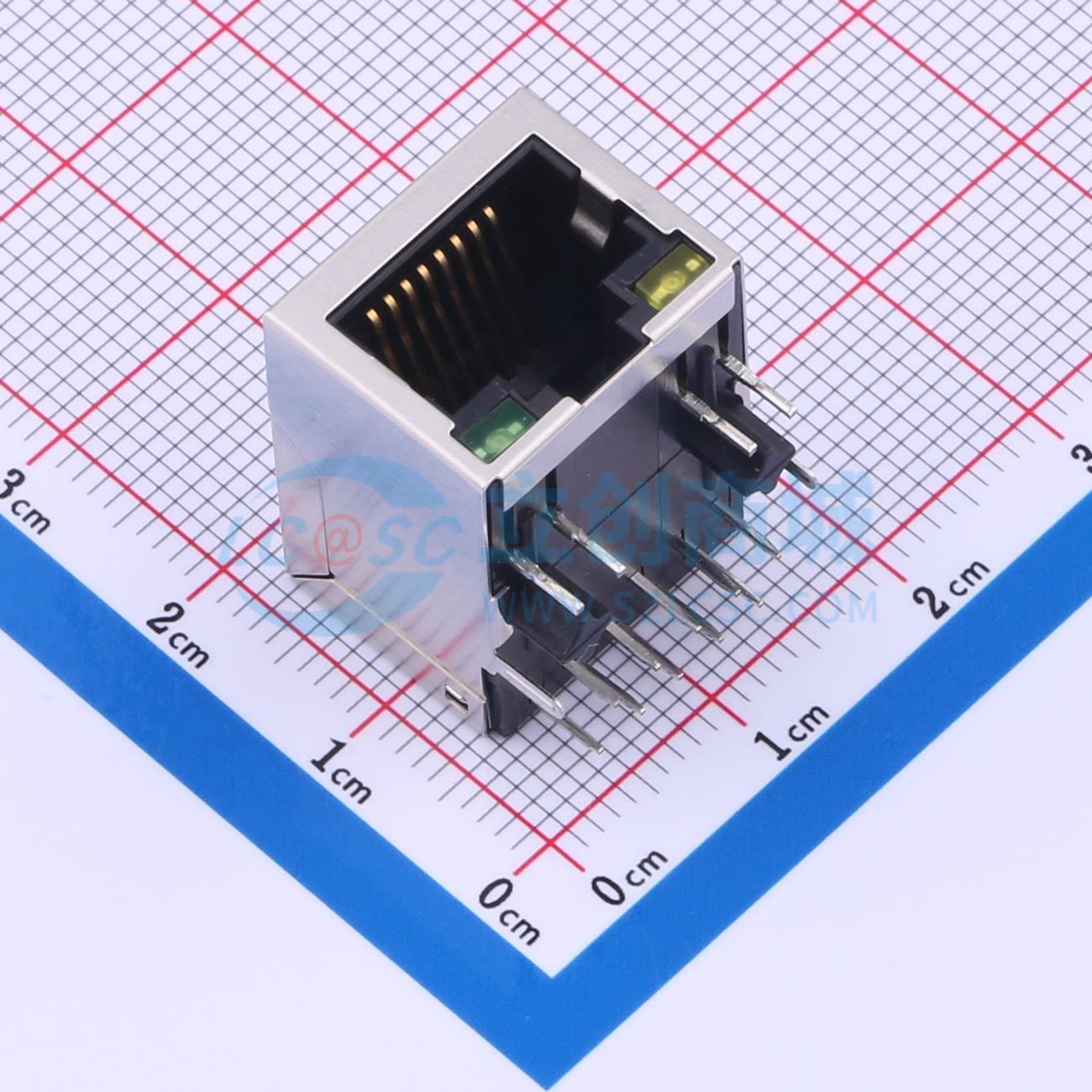 全新X01AQ285AA2ADA2 插件 以太网连接器(RJ45 RJ11)原装正品可开