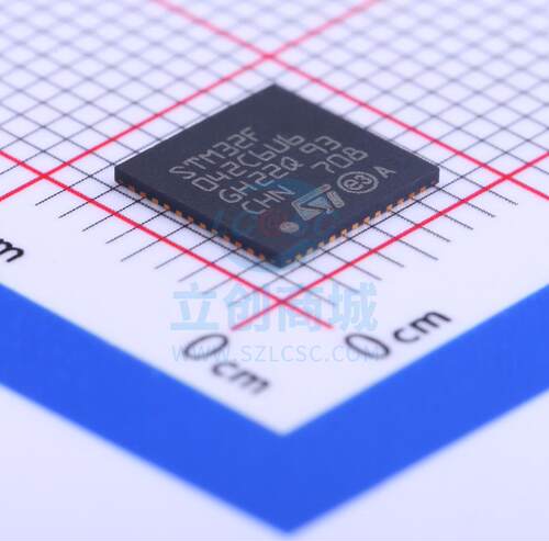 全新STM32F042C6U6 单片机(MCU/MPU/SOC) ARM Cortex-M0 48MHz 闪