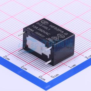 012 HSL1 插件 全新正品 功率继电器配套 10.1x17.6mm 质 HF32FA