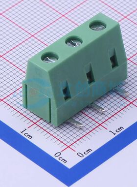 DB128R-7.5-3P-GN-S螺钉式接线端子7.5mm 1x3P弯插绿色