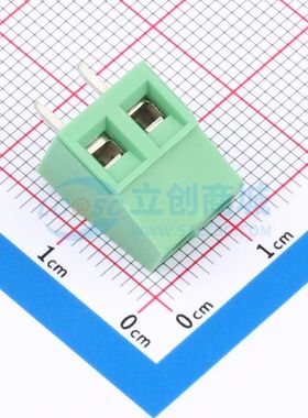 1715721螺钉式接线端子5.08mm 1x2P直插绿色