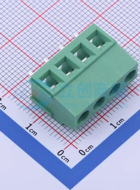 DB128L-5.08-4P-GN-S螺钉式接线端子5.08mm 1x4P直插绿色