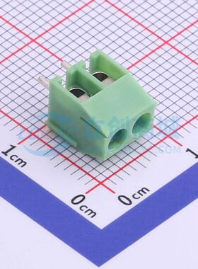 XY350V-3.5-2P螺钉式接线端子3.5mm 1x2P直插绿色