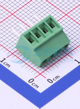 DG308-2.54-04P-14-00A(H)螺钉式接线端子2.54mm 1x4P直插绿色