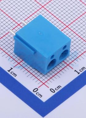 DB300V-5.0-2P-BU-S螺钉式接线端子5mm 1x2P直插蓝色