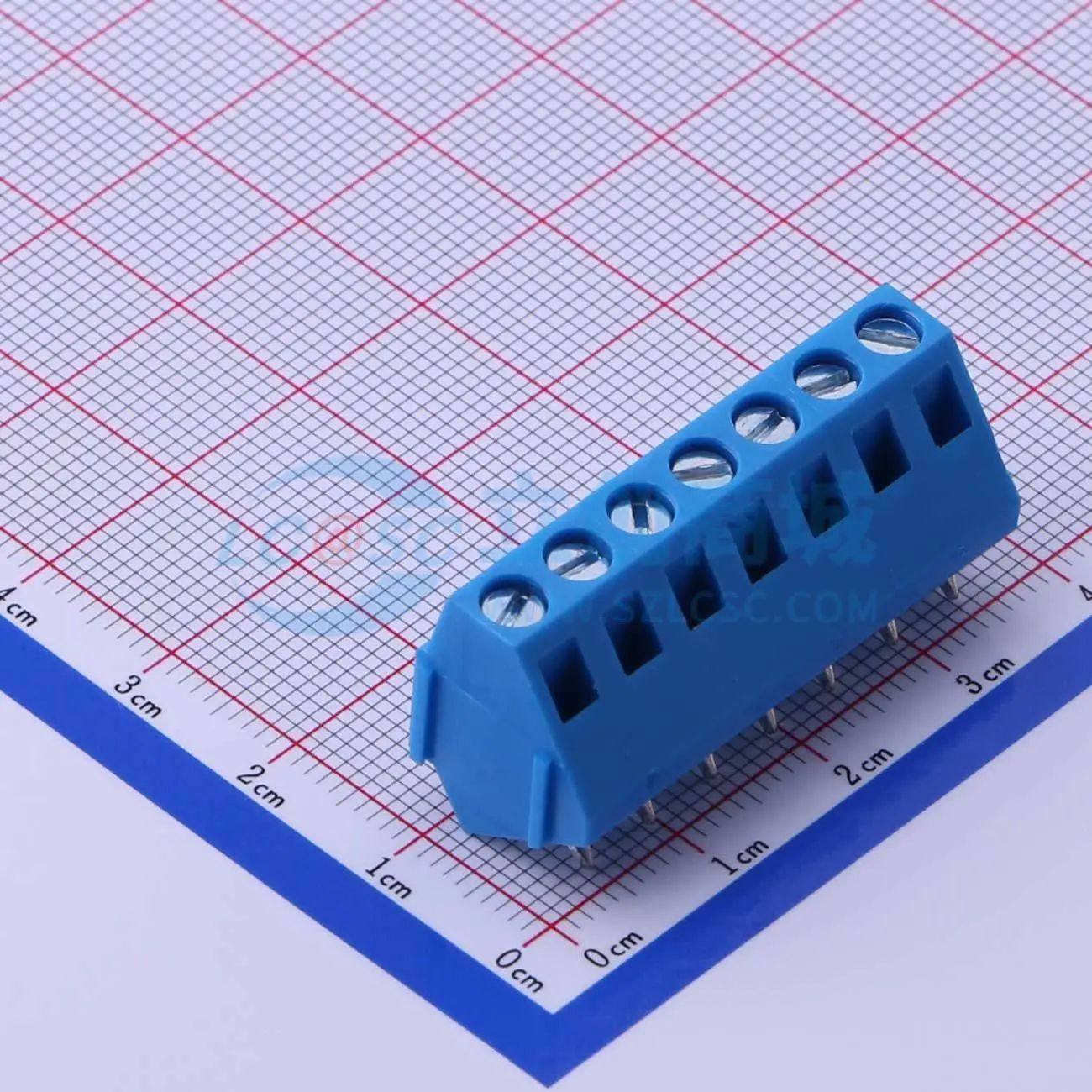 DB103-5.0-7P-BU-S螺钉式接线端子5mm 1x7P直插蓝色