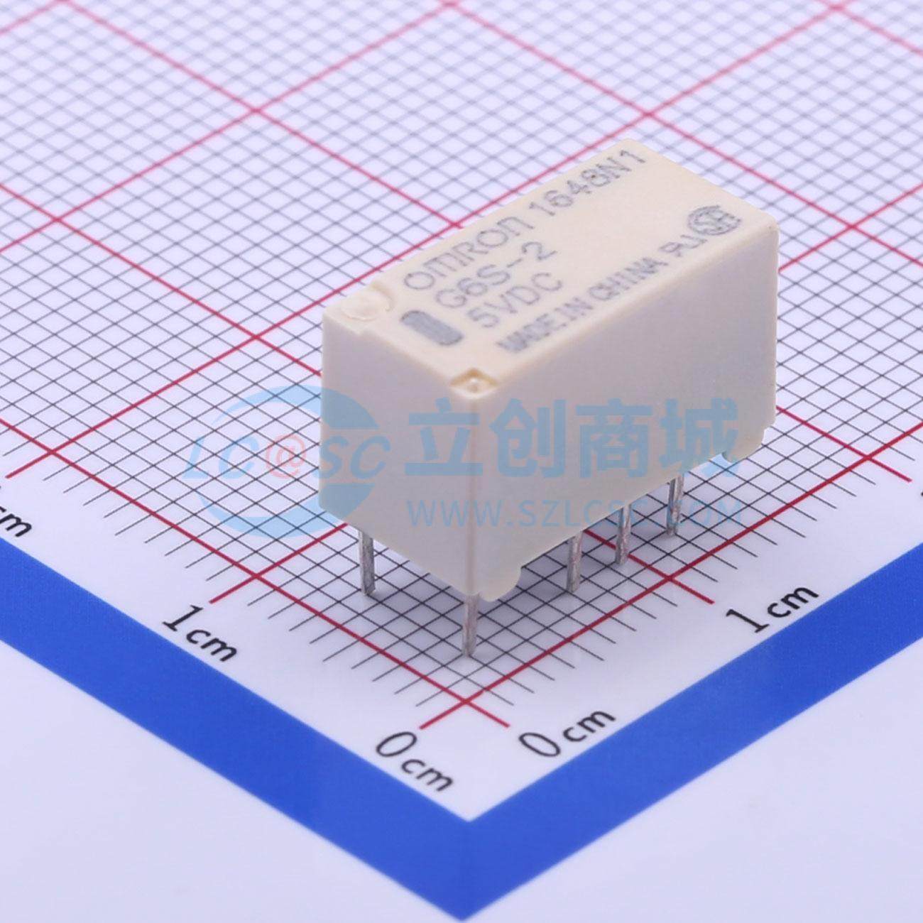 全新原装G6S-2 DC5 DIP,7.3x14.8mm 信号继电器质量保证可开票