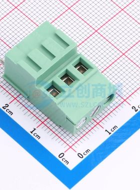 JL500H-50003G01螺钉式接线端子5mm 1x3P直插绿色