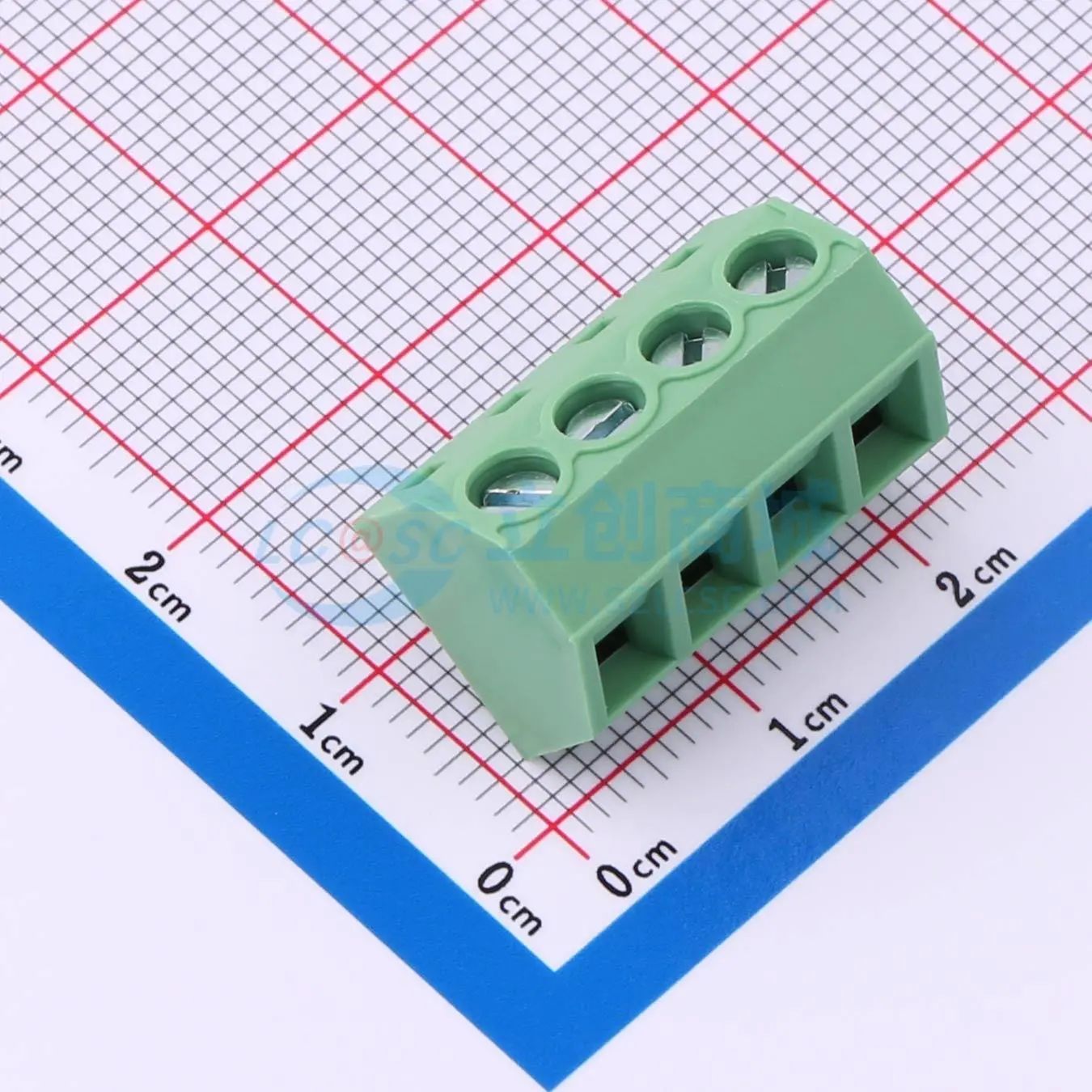 DB127S-5.0-4P-GN-S螺钉式接线端子5mm 1x4P直插绿色
