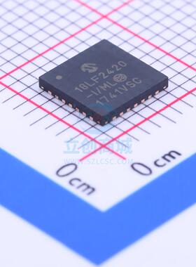 全新PIC18LF2420-I/ML 单片机(MCU/MPU/SOC) PIC 40MHz 闪存：8K@