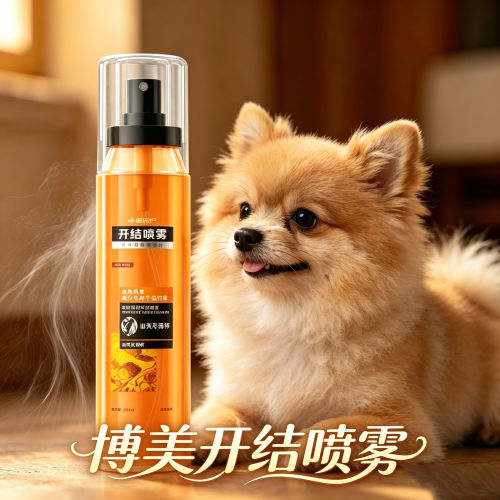 博美专用狗狗开结喷雾宠物小狗毛发打结顺毛剂护毛神器蓬松护理剂