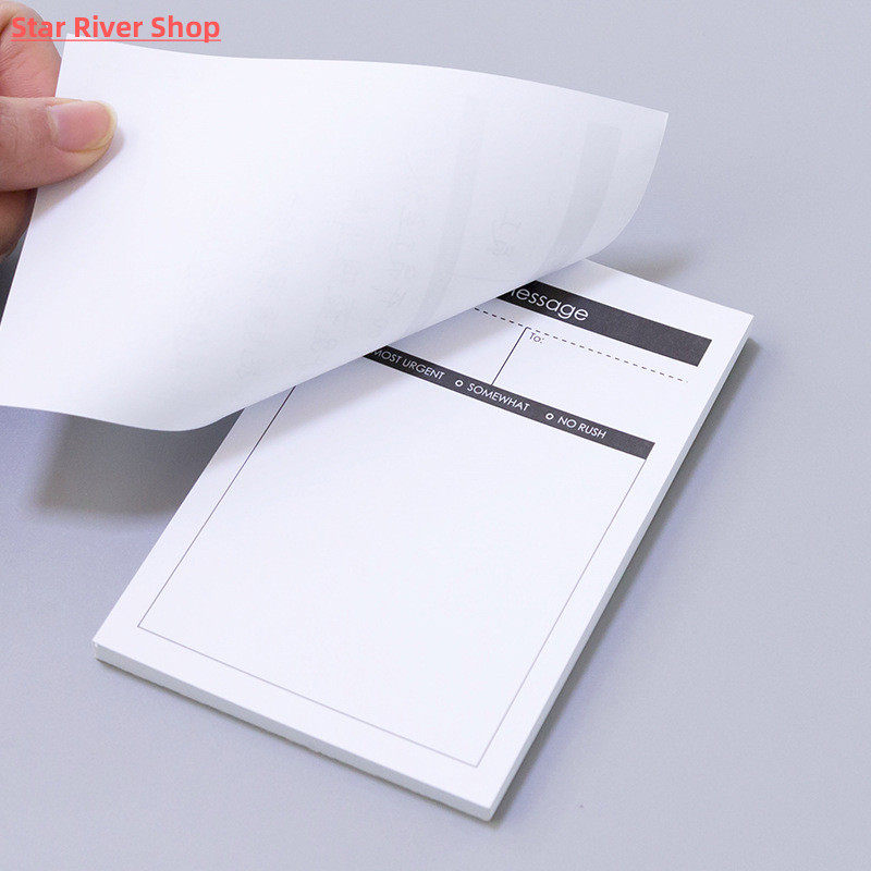 창의적인 학습 및 작업 계획 크래프트 종이 메모 패드 KAWAII S 1팩