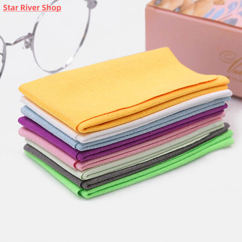 5 pcs/lots High Quality Microfiber Glasses Cleaning Cloth Fo