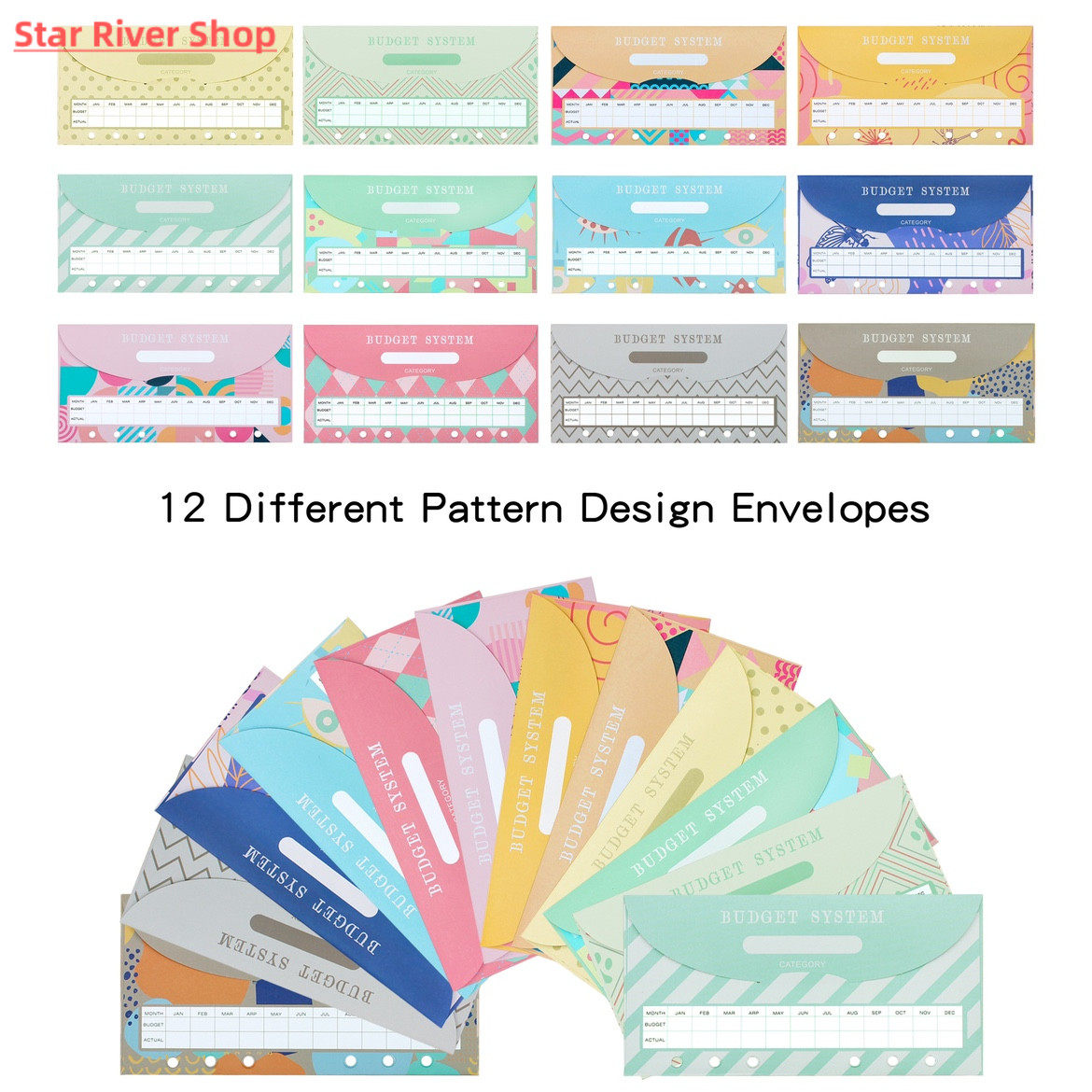 A6 PU BUDGET THIS CASH ENVELOPE STORAGE BAG BINDER PLAN BOOK