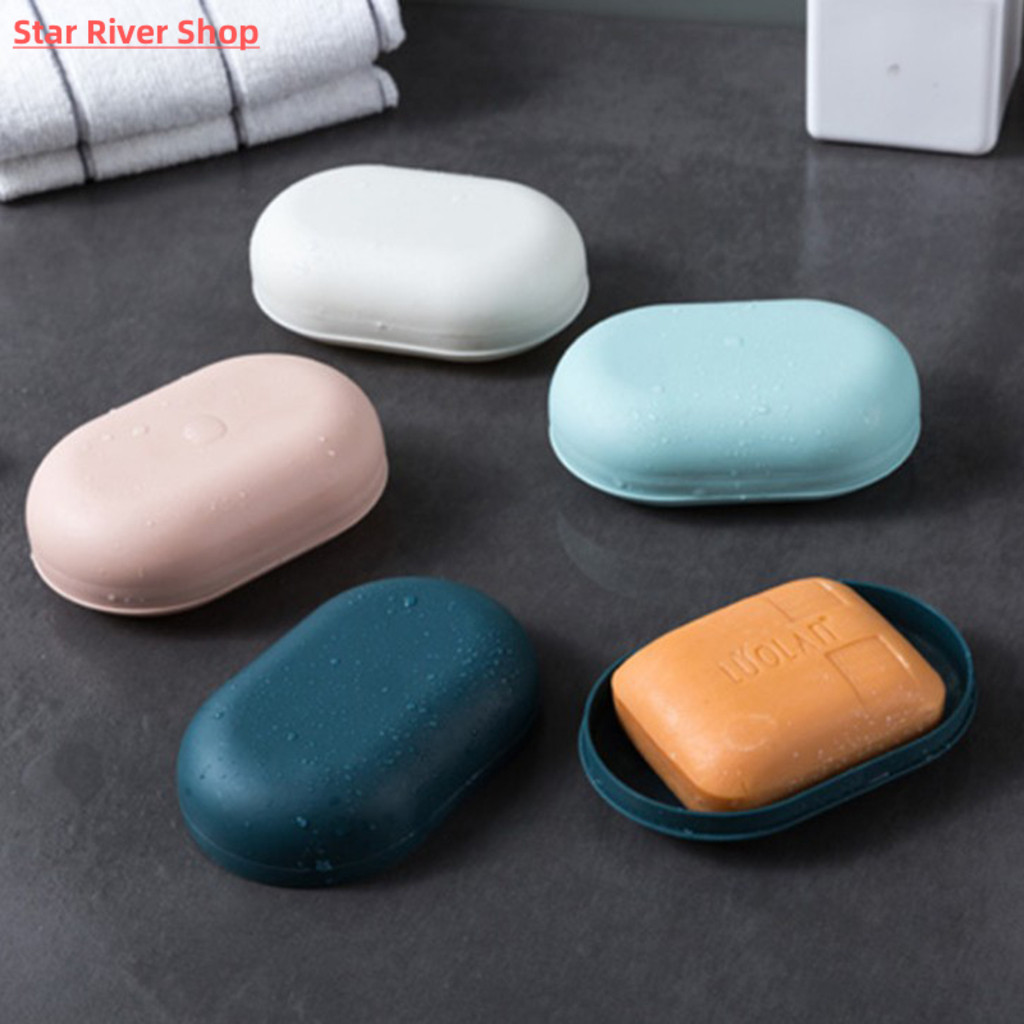 Portable Soap Holder Plastic Shower Soap Box Soap Case Tray