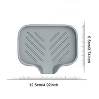Kitchen Silicone Soap Holder Sink Tray Sponge Tray Bathroom thumbnail 2