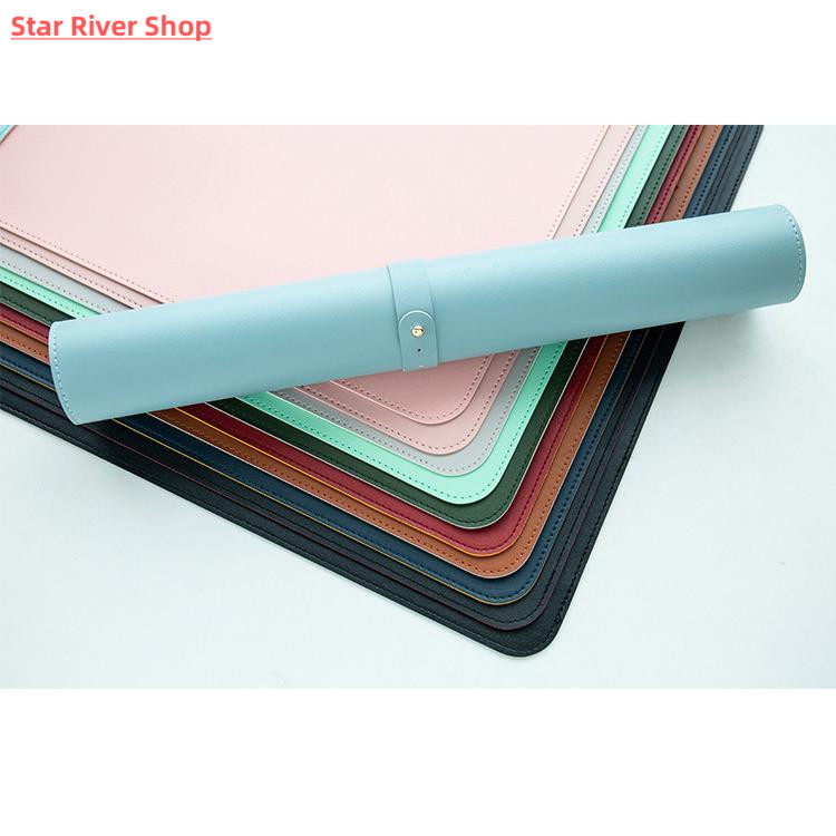 대형 컴퓨터 마우스 패드 게임 마우스 패드 방수 PU LEATH