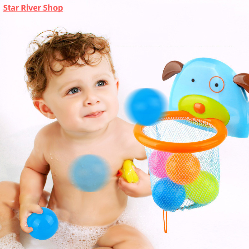 Baby Bath Toys Toddler Shooting Basket Bathtub Water Play Se