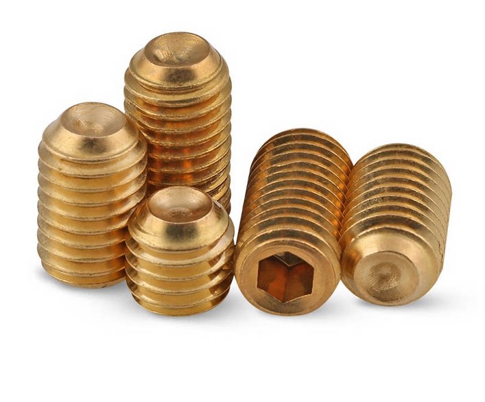 美制黄铜内六角止付螺丝 机米螺丝 无头紧定3/8-16*1/4