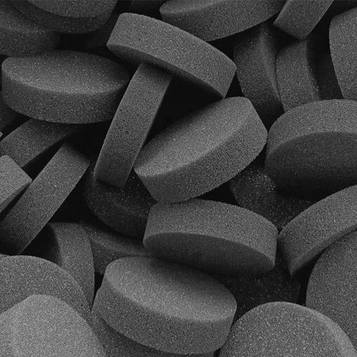 定制白灰黑圆环异形植绒海绵圈