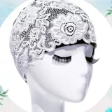 Водонепроницаемая модная полиуретановая плавательная шапочка для плавания, большой размер