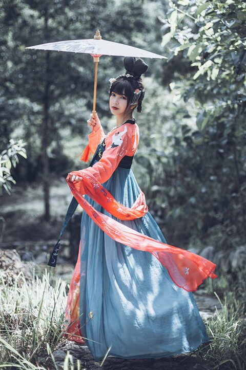 汉元素清新淡雅古装汉服春夏现货