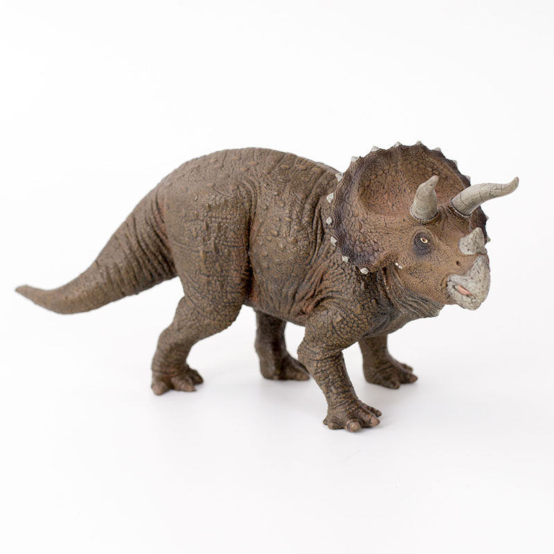 法国papo三角龙模型高仿真恐龙静态塑胶玩具实心男孩儿童玩偶礼品