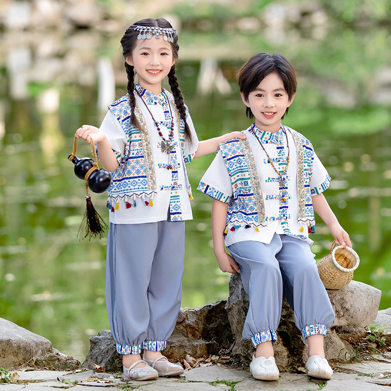 幼儿园名族风儿童演出服少数民族