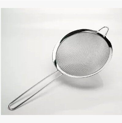 3/4/5/6/7寸面粉筛带手柄宽边不锈钢 手动过滤网筛子 隔粉类糖霜