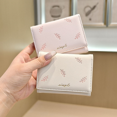 可爱小钱包女款小巧短款卡包一体