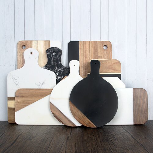 大理石拼接实木托盘软装展厅设计