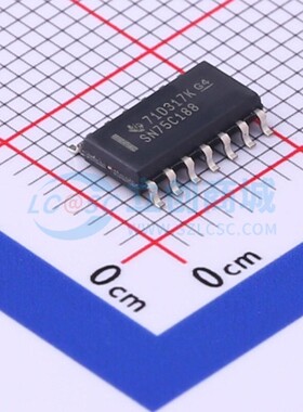 RS232芯片 SN75C188DR SOP-14 TI/德州 电子元器件配单 原装正品