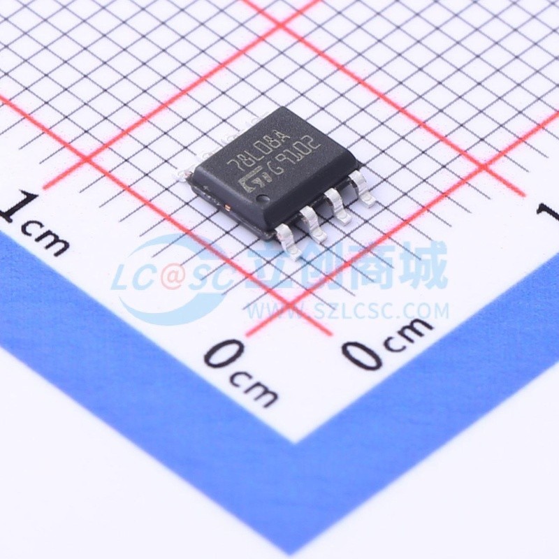 线性稳压器(LDO) L78L08ACD13TR SOP-8 ST(意法半导体) 原装正品
