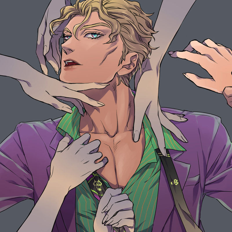 动漫jojo的奇妙冒险吉良吉影杀手皇后学生书包男女大容量双肩包tt