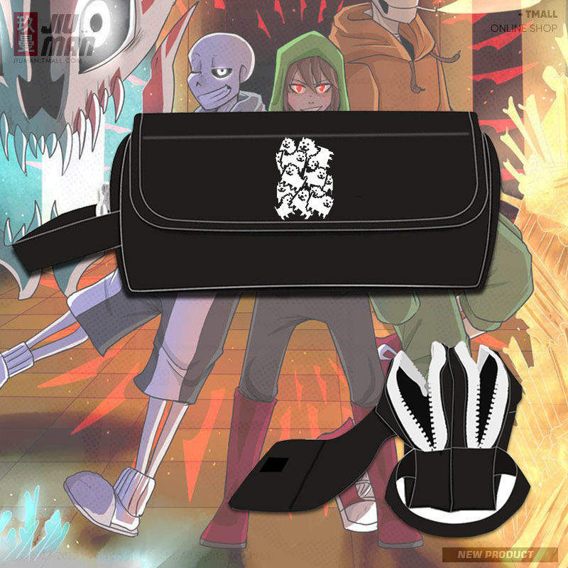 传说之下undertale波动狗恶搞笑游戏二次原学生笔袋男女手拿包tt