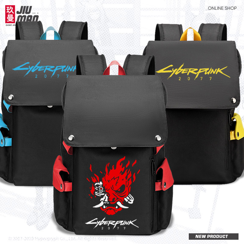 赛博朋克cyberpunk2077游戏周边学生大容量书包男女双肩背包tt