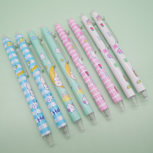 学生办公卡通可爱按动中性笔杆空壳小清新空笔杆高颜值中性笔笔壳