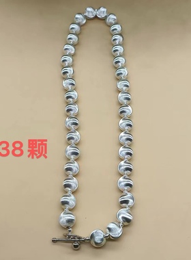 拉丝猫眼珠链925银超闪时尚款银项链配套银手链多规格可定制