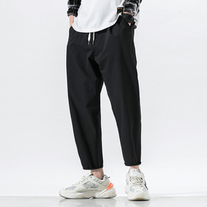 K704-P40长裤秋季新款日系休闲裤男士直筒裤大码运动裤宽松裤子,女装休闲裤,电商B280-1（原A049）