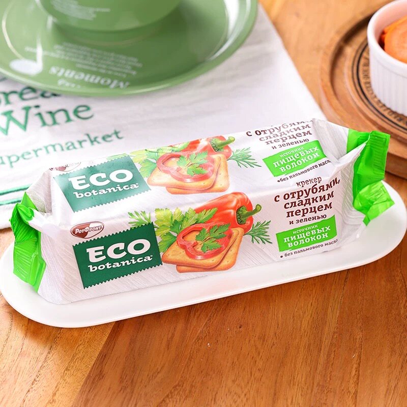 俄罗斯进口ECObotanica蔬菜饼干独立包装韧性饼干
