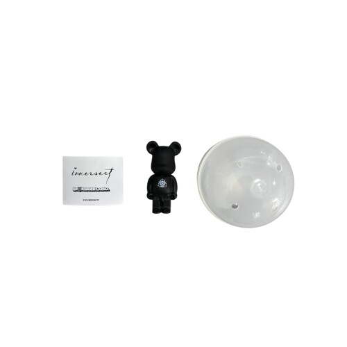 bearbrick innersect手办摆件潮玩100%展会限定扭蛋站立黑暴力熊
