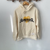 Everystreetime Est休闲字母薄绒卫衣宽松套头连帽外套日常百搭