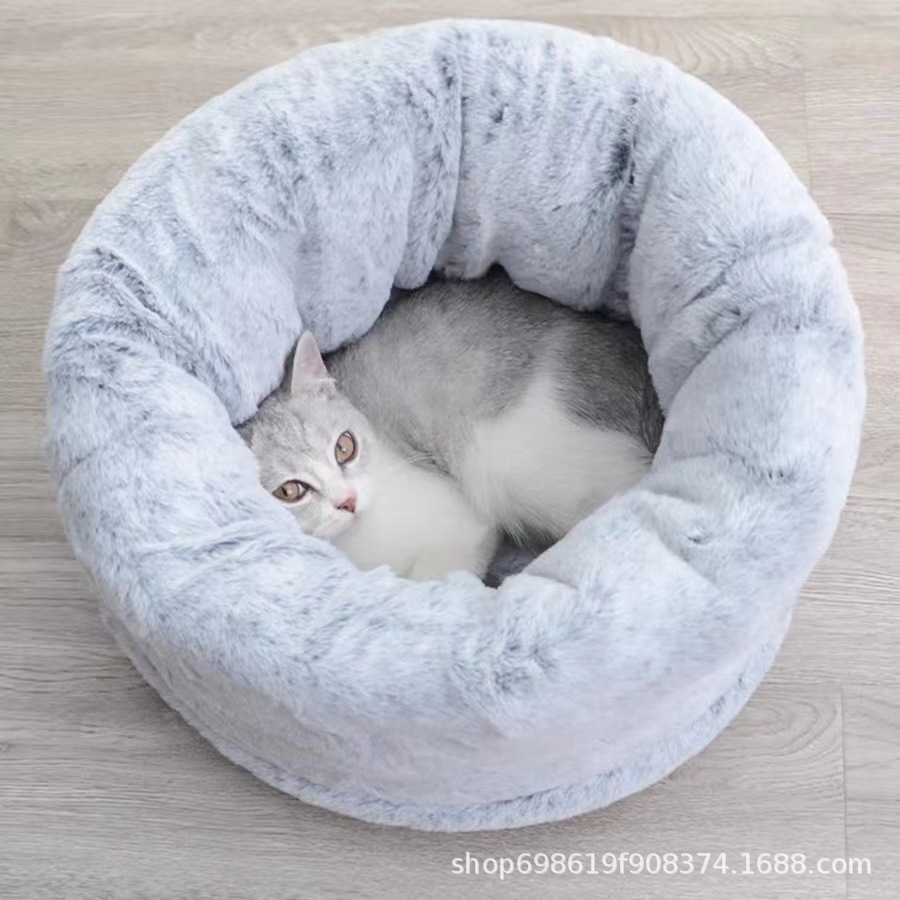 宠物猫窝冬季保暖封闭式加厚睡袋猫咪睡觉窝宠物床垫狗窝毛绒