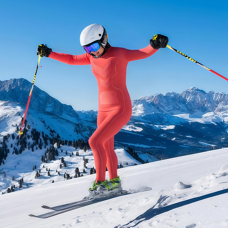 新款运动速干套装男女保暖压缩内衣跑步滑雪登山排汗秋冬功能套装