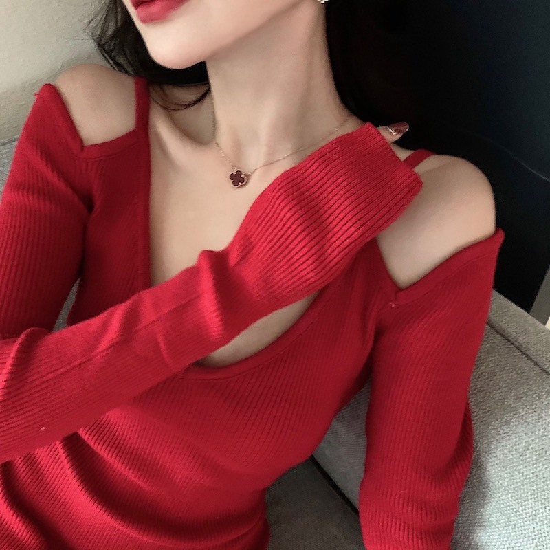 Real price real shot retro Zhenghong wearing devil's good figure sexy suspender V-neck dress short skirt