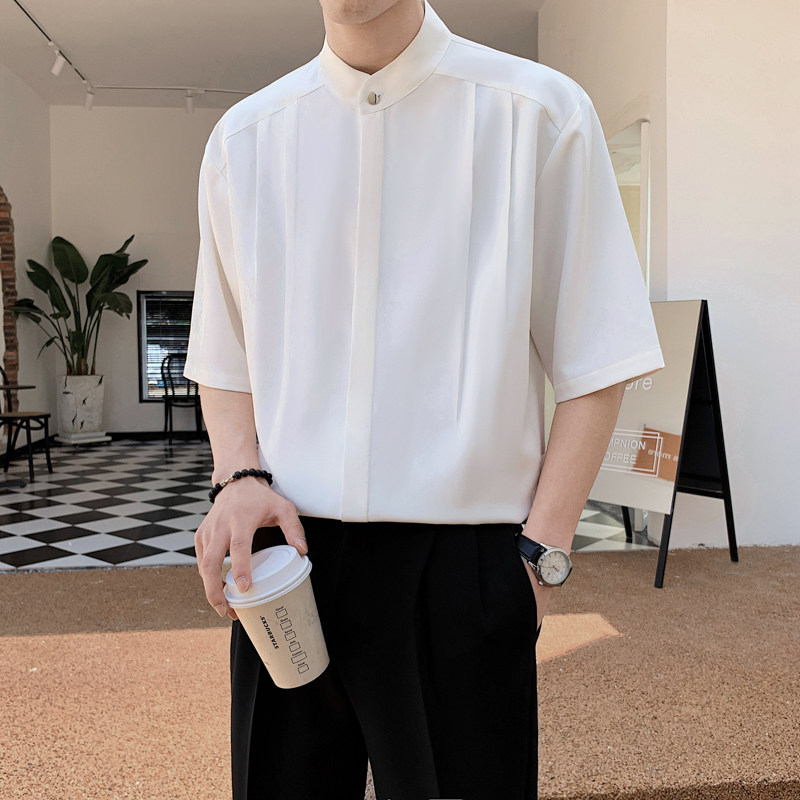 2025年夏季直播男士帅气垂感花衬衫CS800-P55,男装衬衫,电商B307
