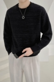 轻熟2025秋冬新款休闲男士纯色圆领毛衣套头针织衫男M9908-P93，男装针织衫/毛衣，电商B307