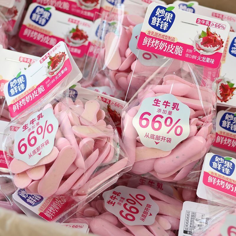 妙果鲜烤奶皮脆生牛乳66%含量图片