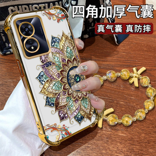 OPPOA97手机壳敦煌莲花纹电镀